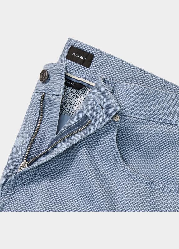 Olymp Katoenen 5-Pocket Blauw Benno-4 463014/11