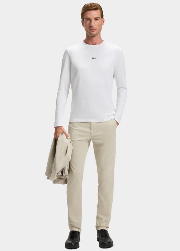 BOSS Orange T-shirt lange mouw Wit TChark 10242929 01 50473286/100