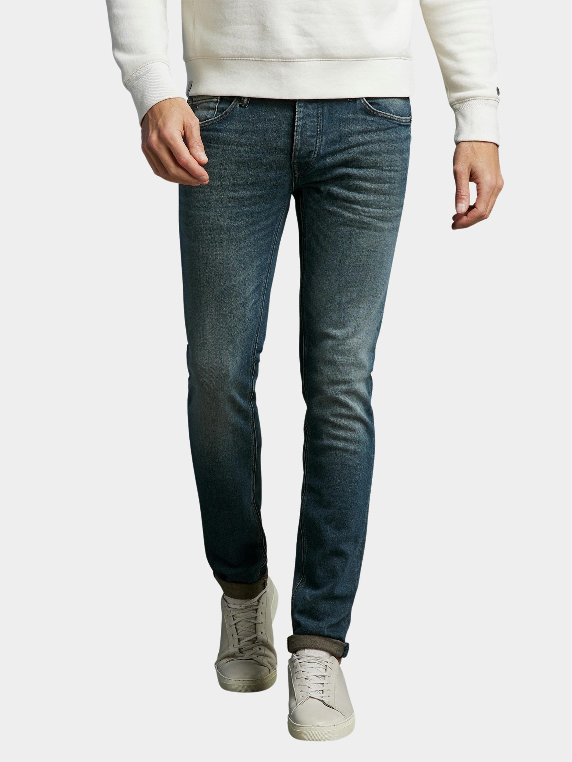 Cast Iron 5-Pocket Jeans Grijs RISER SLIM AGED DARK WASH CTR2208726/ADW