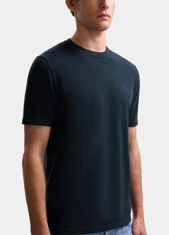 Dstrezzed T-shirt korte mouw Blauw Crew s/s Cotton Knit 420024/649