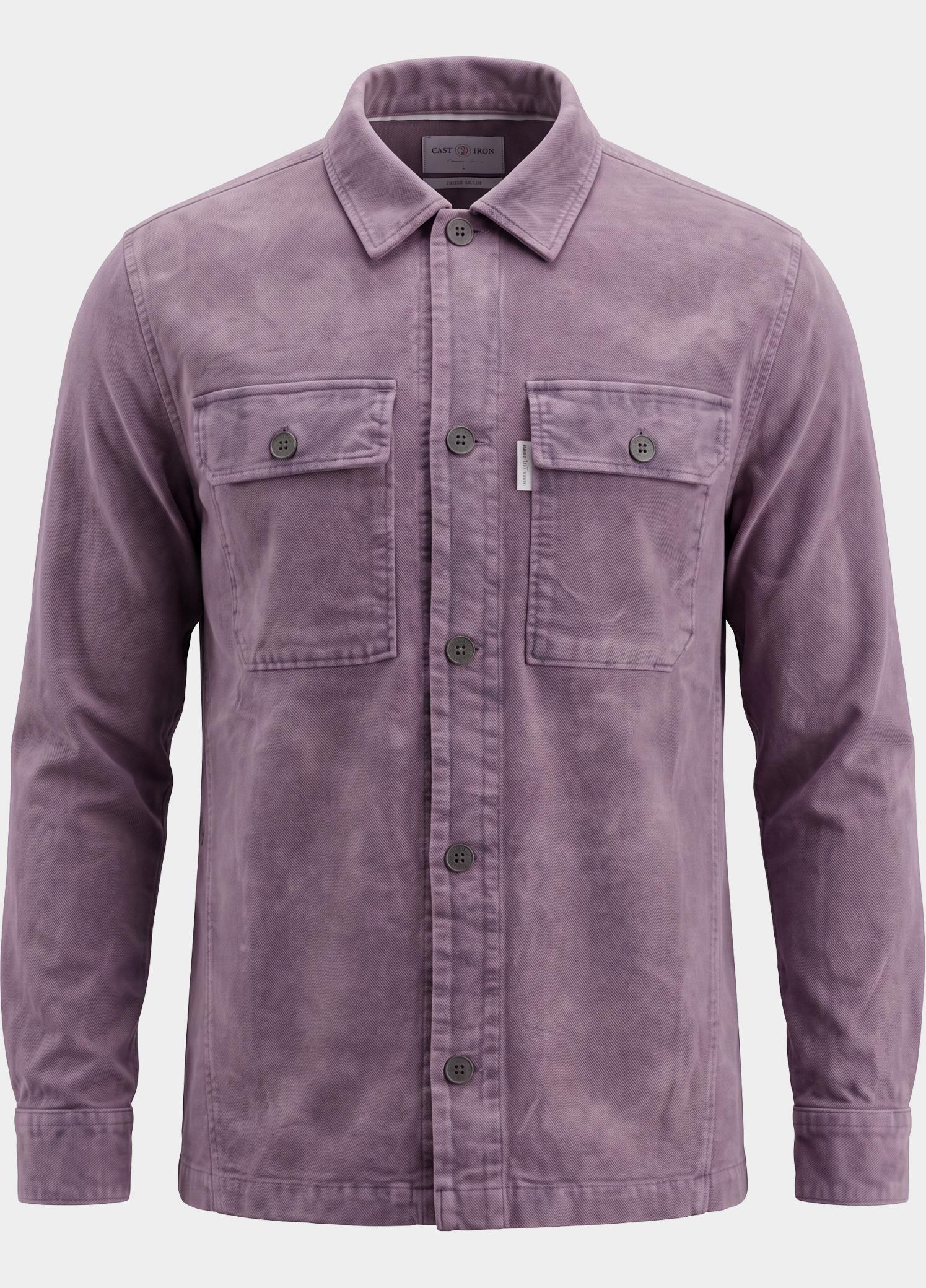Cast Iron Overhemd heren Blauw Long sleeve shirt Velvet garm CSI2609230/4163