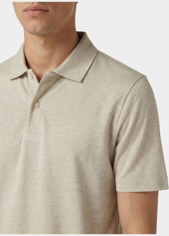 BOSS Black Polo korte mouw Beige H-Press 235 10271433 01 50559147/286