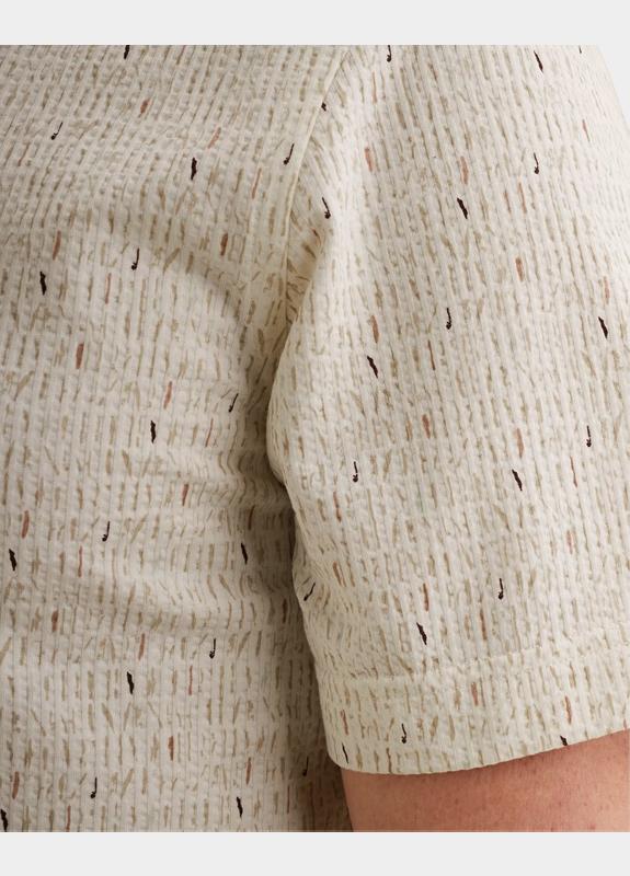 Vanguard Casual hemd korte mouw Wit Short Sleeve Shirt Print on S VSIS2604266/7004