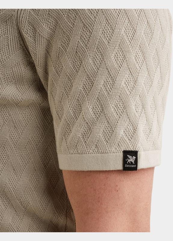 Vanguard Polo heren Beige Short sleeve polo cotton moda VPSS2602818/9017