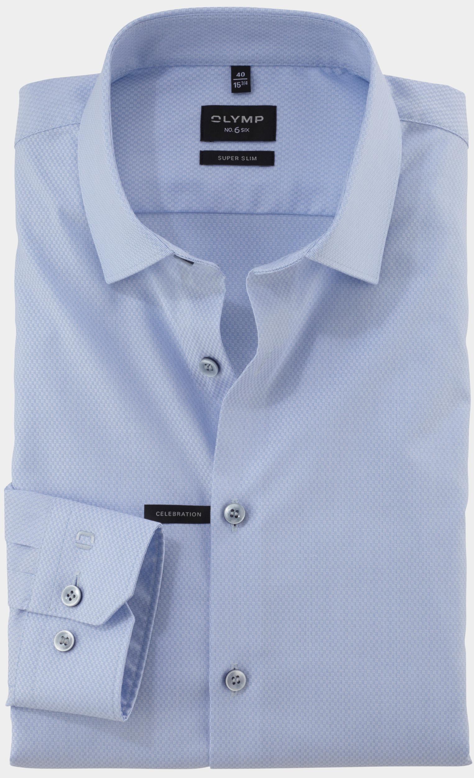 Olymp Business hemd lange mouw Blauw 250274-Hemden 250274/11