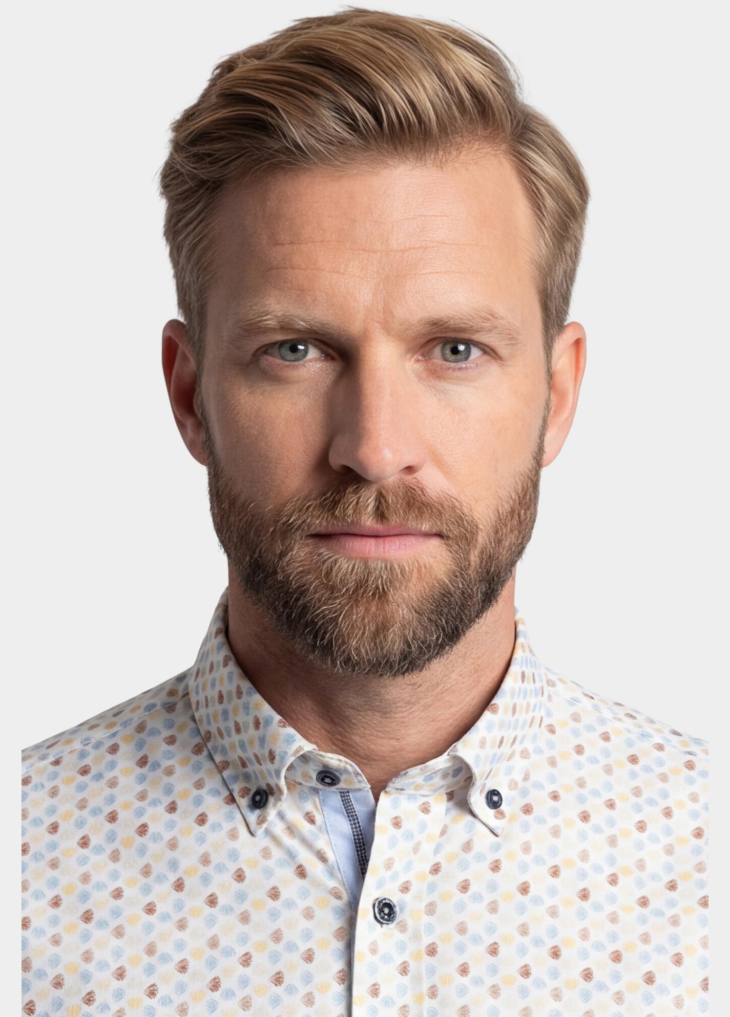 Giordano Overhemd heren Blauw Ivy Long Sleeve Button Down S 617028/60
