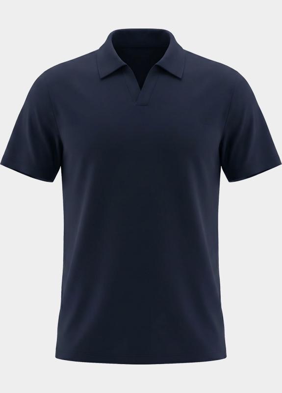 Bos Polo korte mouw Blauw Riva kraag 5912.426/220