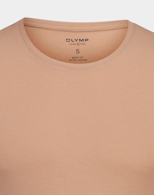 Olymp T-shirt korte mouw Bruin 0803/12 T-Shirt 080312/24