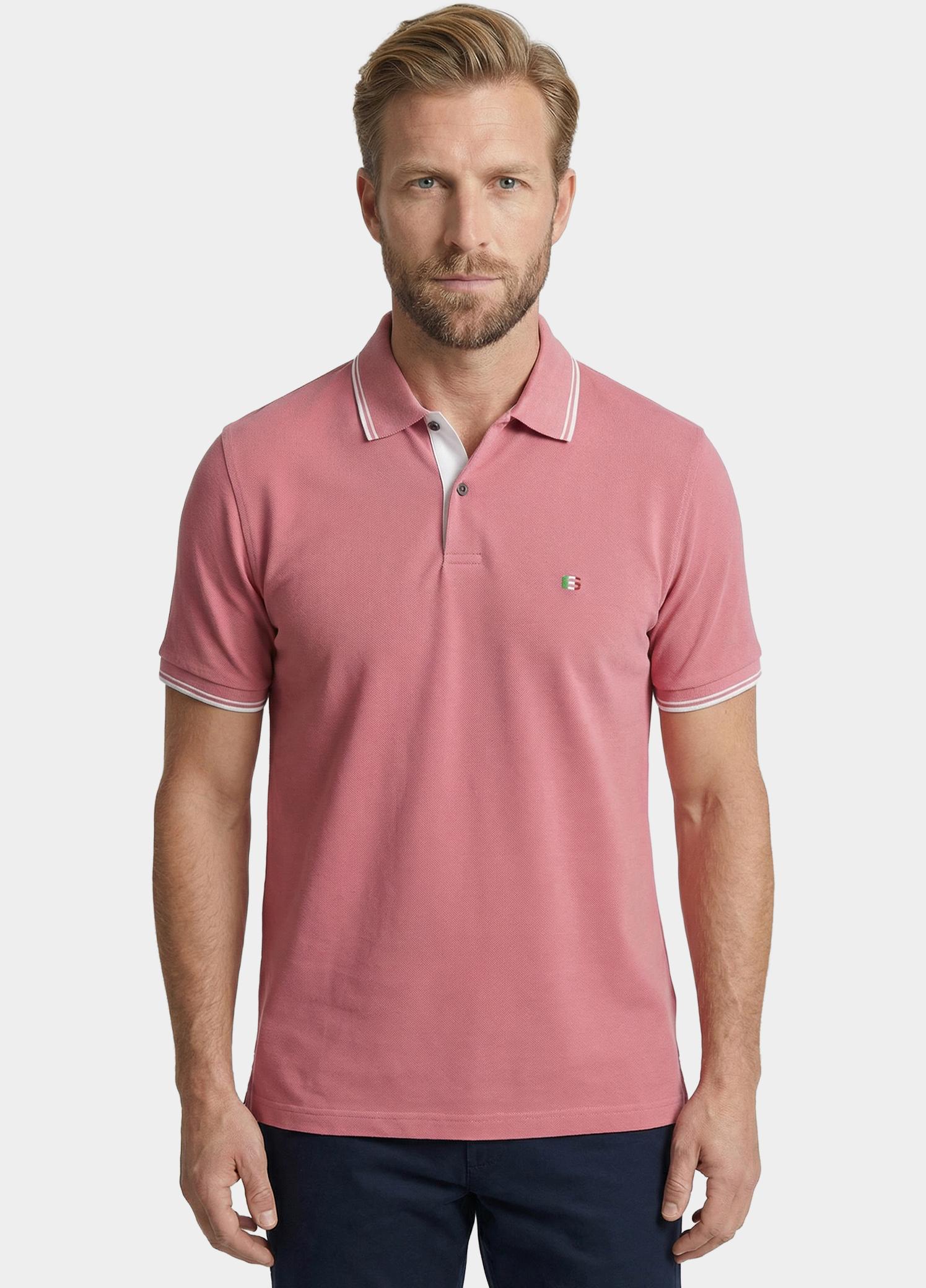 Giordano Polo heren Roze Nico Signature Polo SS Two-Pl 616587/50