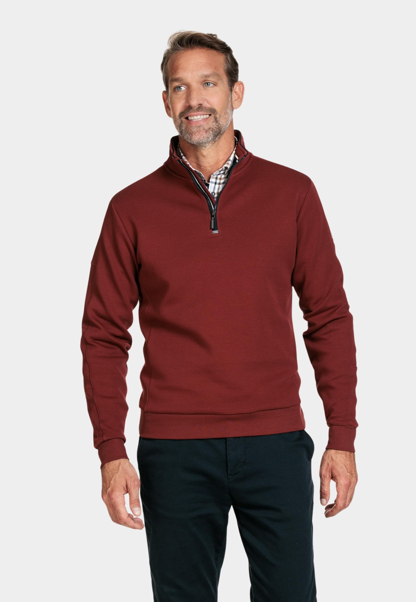 Baileys Half Zip Rood Sweatshirt 1/2 Zip  double fa 323183/38