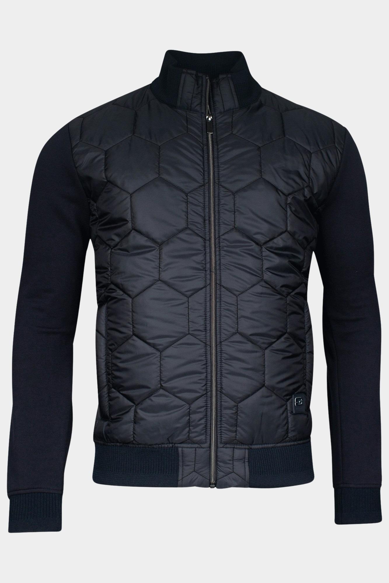 Giordano Vest Blauw Tommaso Hybrid cardigan Doubl 512801/60