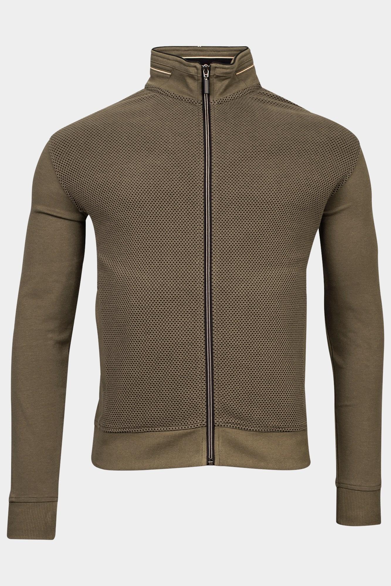 Baileys Vest Bruin Sweat Cardigan Zip  Front 322276/87