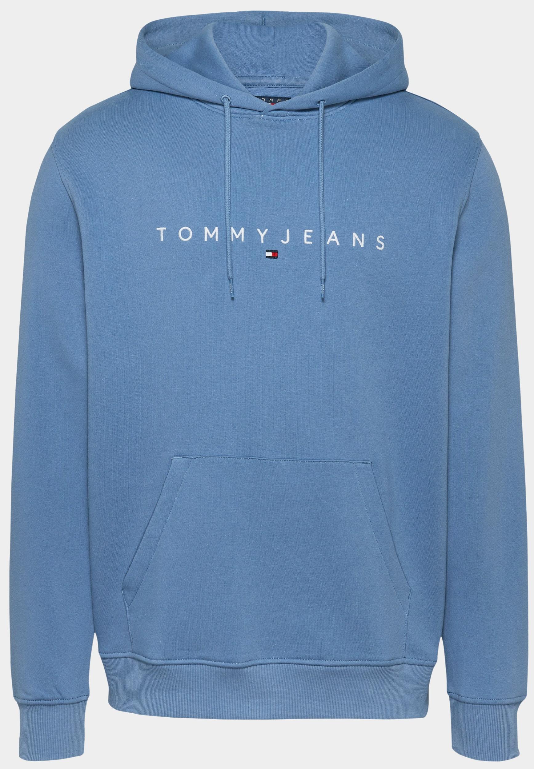 Tommy Jeans Sweater Blauw TJM REG LINEAR LOGO HOODIE EX DM0DM20746/DY6