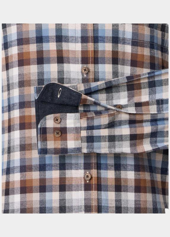 Casamoda Casual hemd lange mouw Grijs B.D. Casual Fit 454488200/750