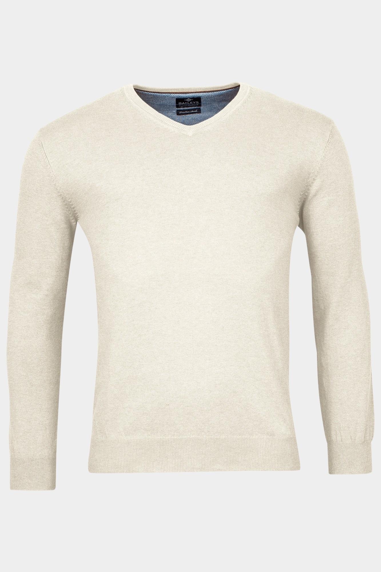 Baileys Pullover Wit V-Neck Pullover  12gg, Single 418100CCT-3/815