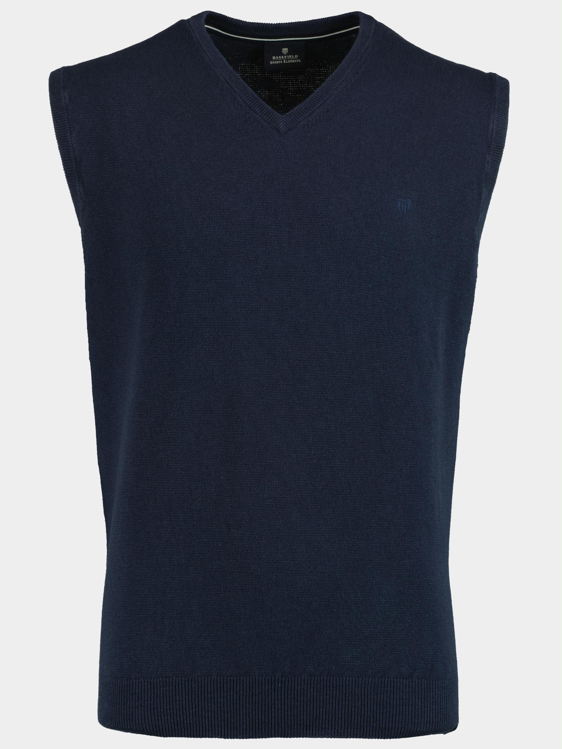Basefield Spencer Blauw V Pullunder 219017027/609
