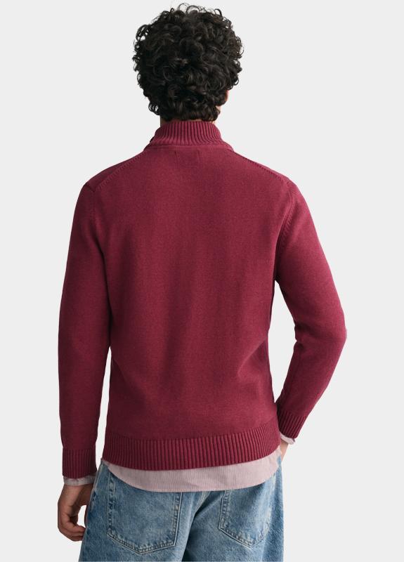 Gant Half Zip Rood CASUAL COTTON HALF ZIP 8030170/604