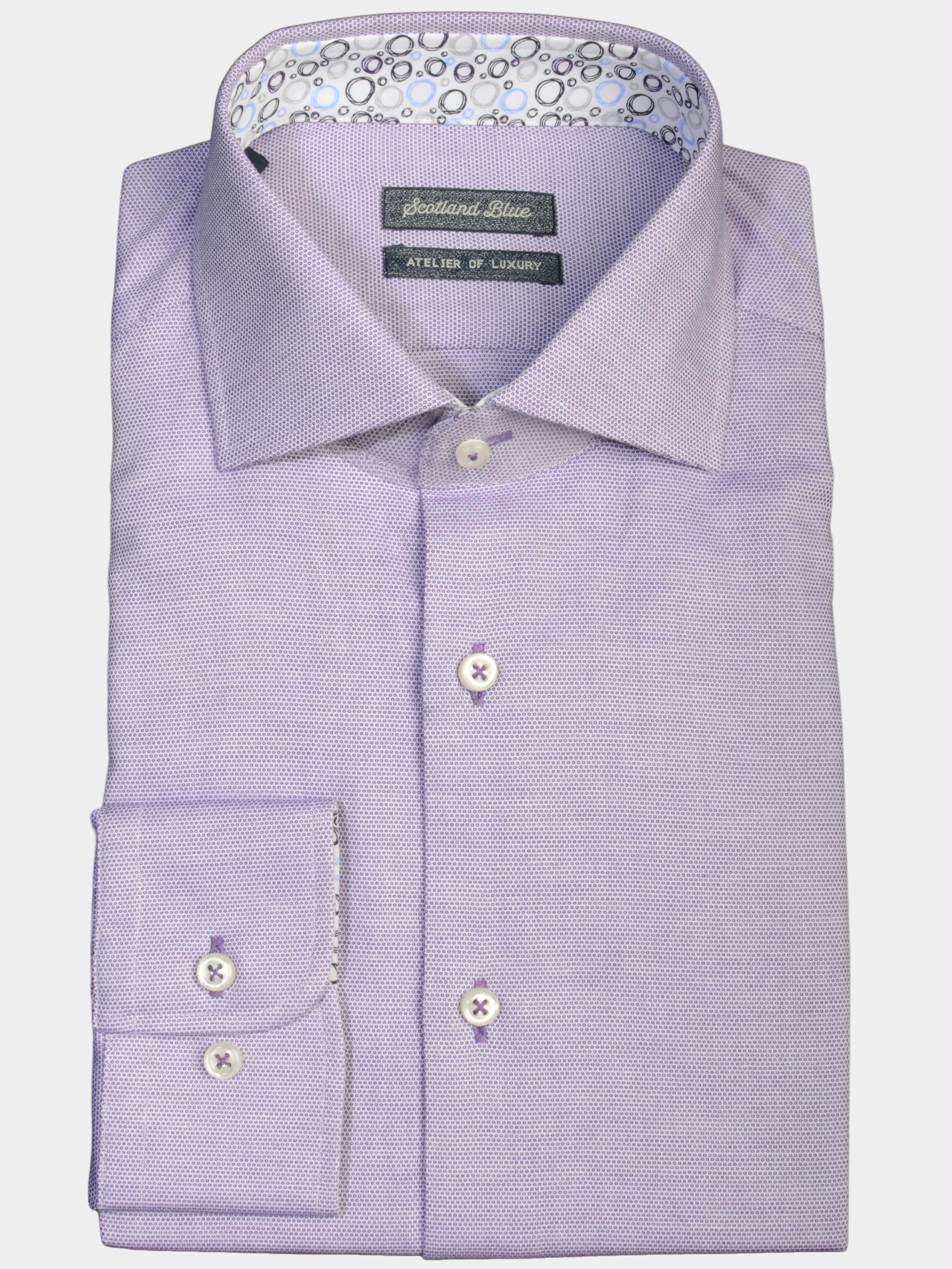 Scotland Blue Business hemd lange mouw Paars Wesley Long Sleeve Dressual S 19106WE16SB/770 purple