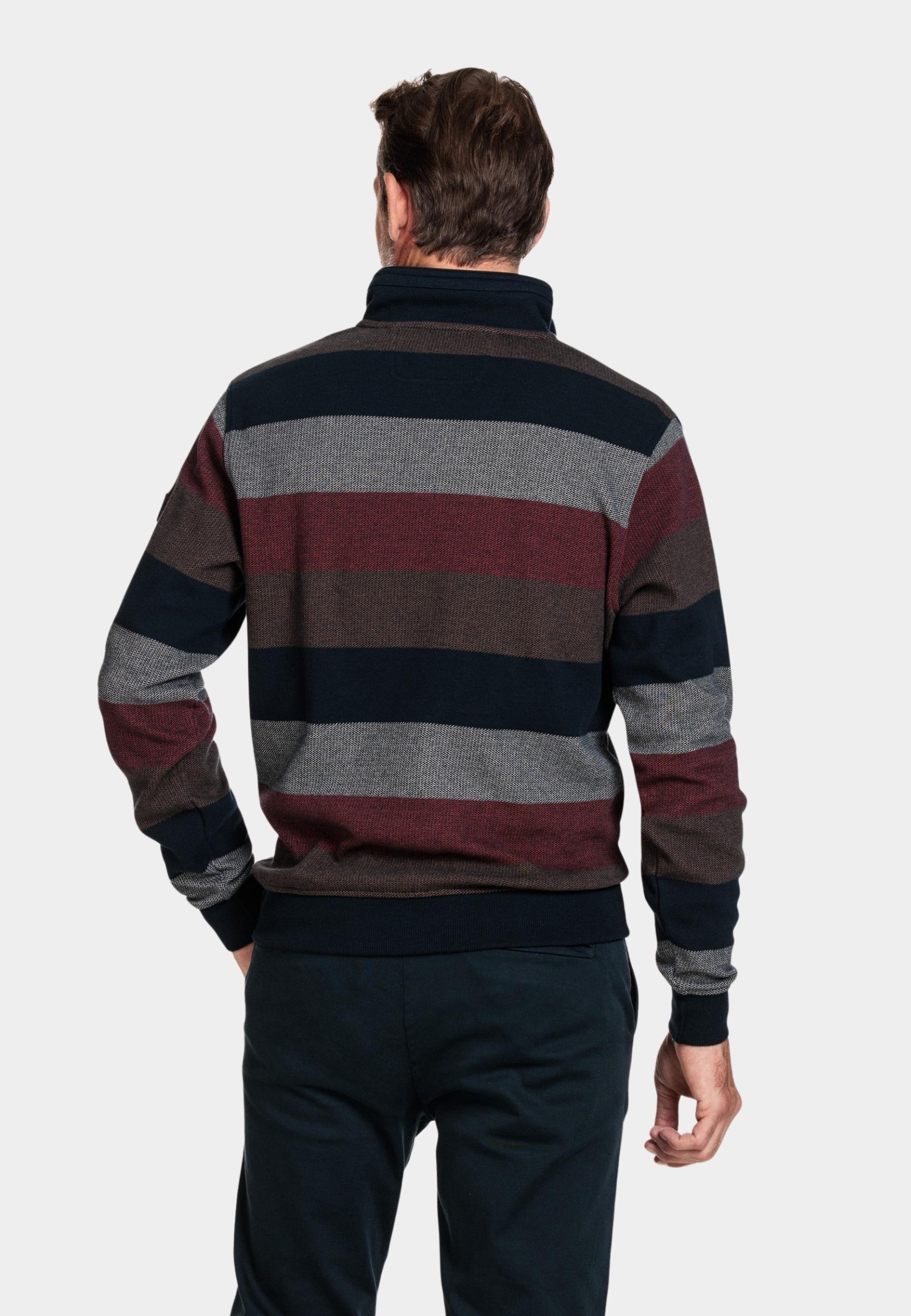 Baileys Half Zip Rood Sweatshirt 1/2 zip Jacquard p 323199/36