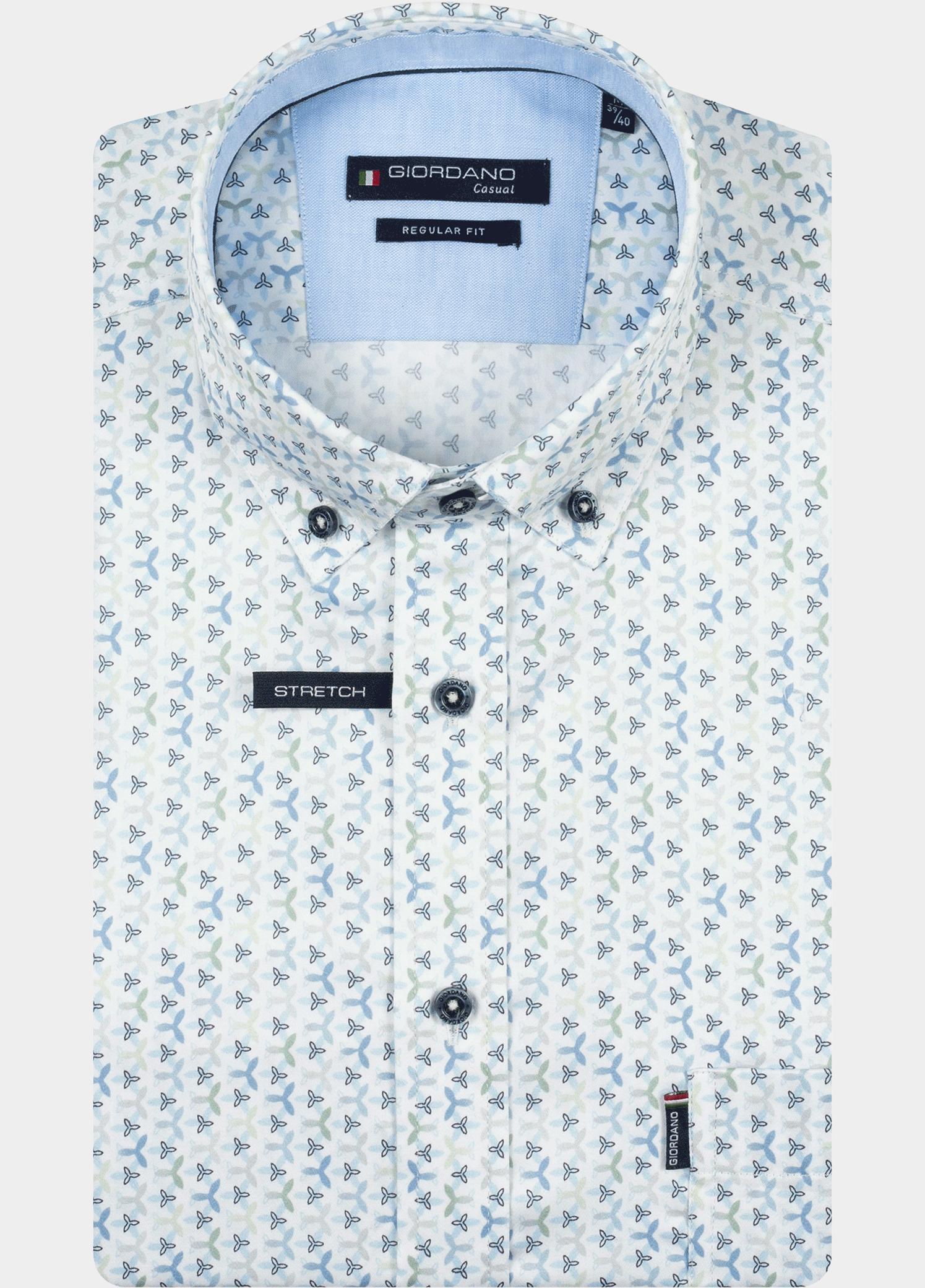Giordano Overhemd heren Groen Ivy Long Sleeve Button Down S 617021/70