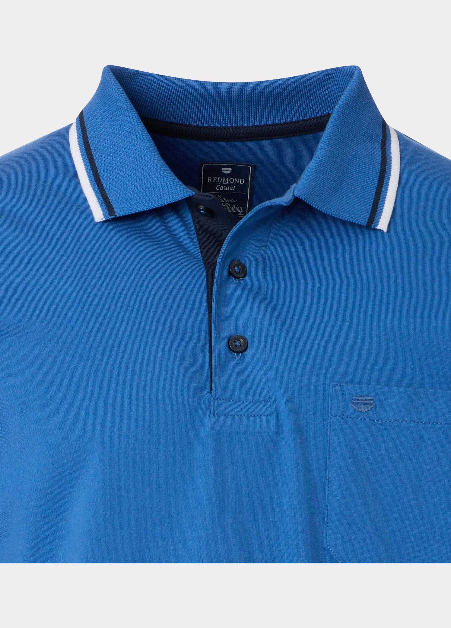 Redmond Polo heren Blauw Polo Shirt Jersey 251470900/18