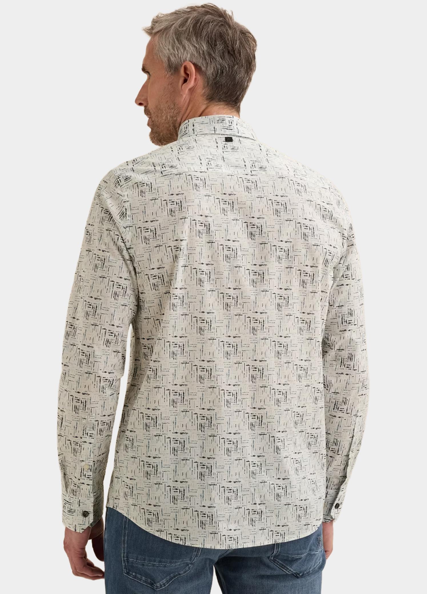 Vanguard Overhemd heren Wit Long sleeve shirt Print on po VSI2608204/7004