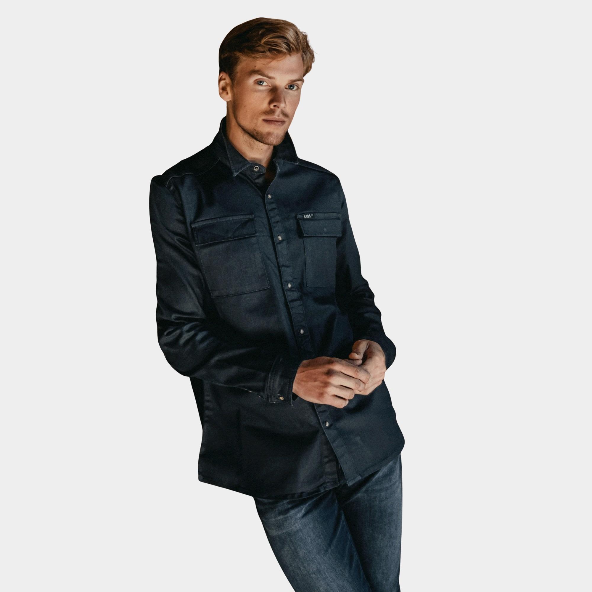 Cars Jeans Casual hemd lange mouw Blauw MASMORE 64027/56