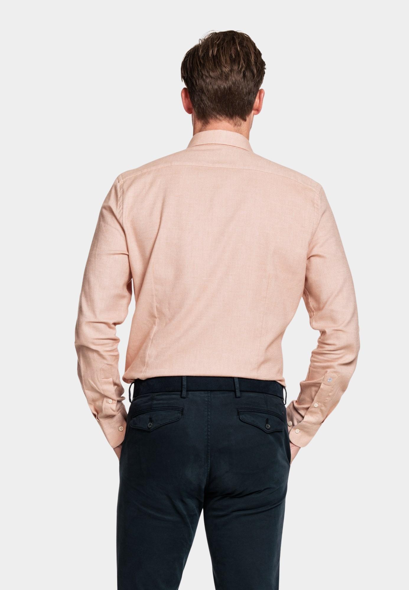 Giordano Casual hemd lange mouw Roze Row, LS Cutaway Soft Twill 327807/31