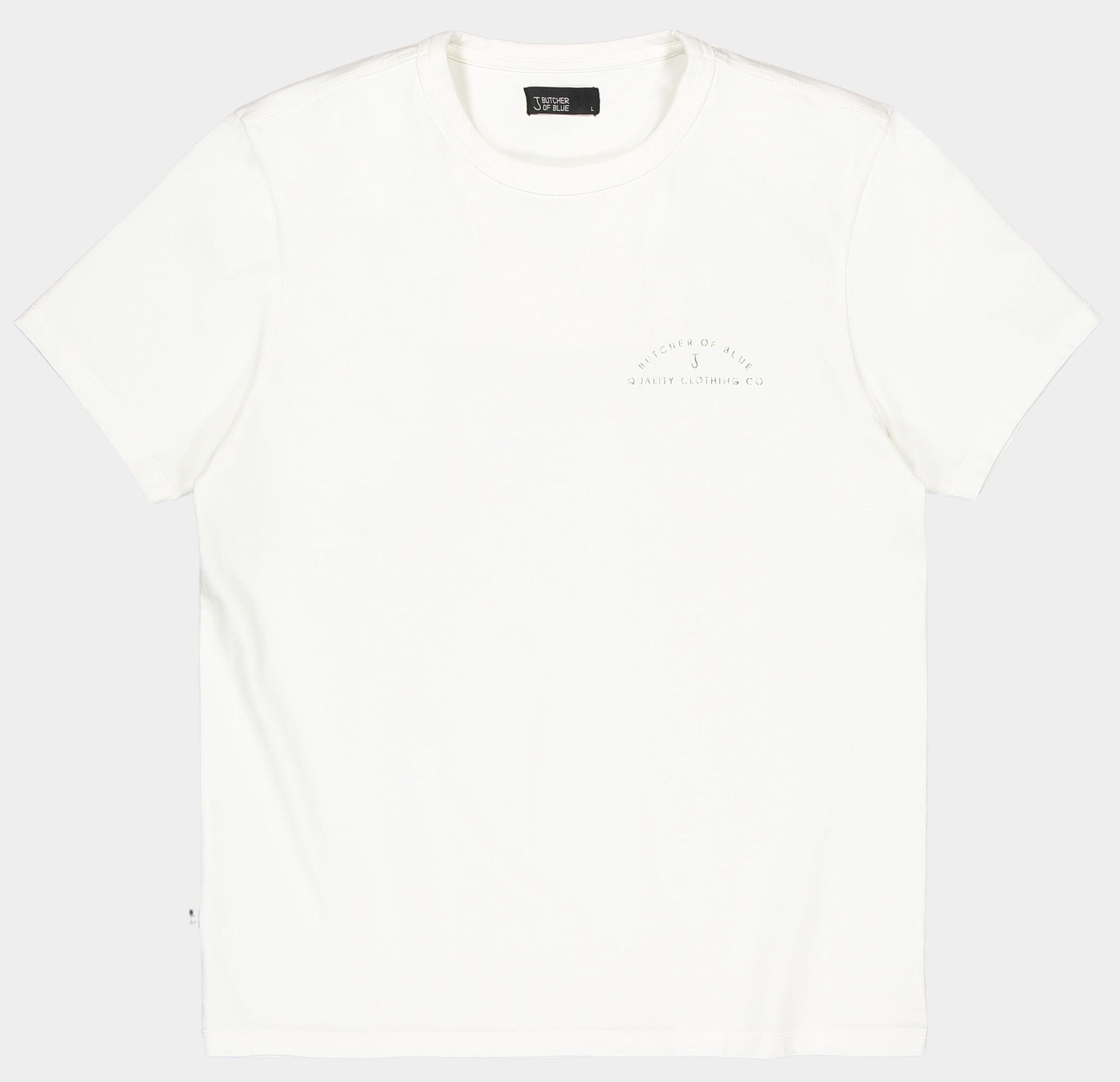 Butcher of Blue T-shirt korte mouw Wit Army QCC Tee M2522001/112