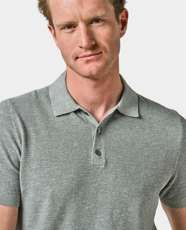 Profuomo Polo korte mouw Groen  Knitted PPWD10005D/Z2