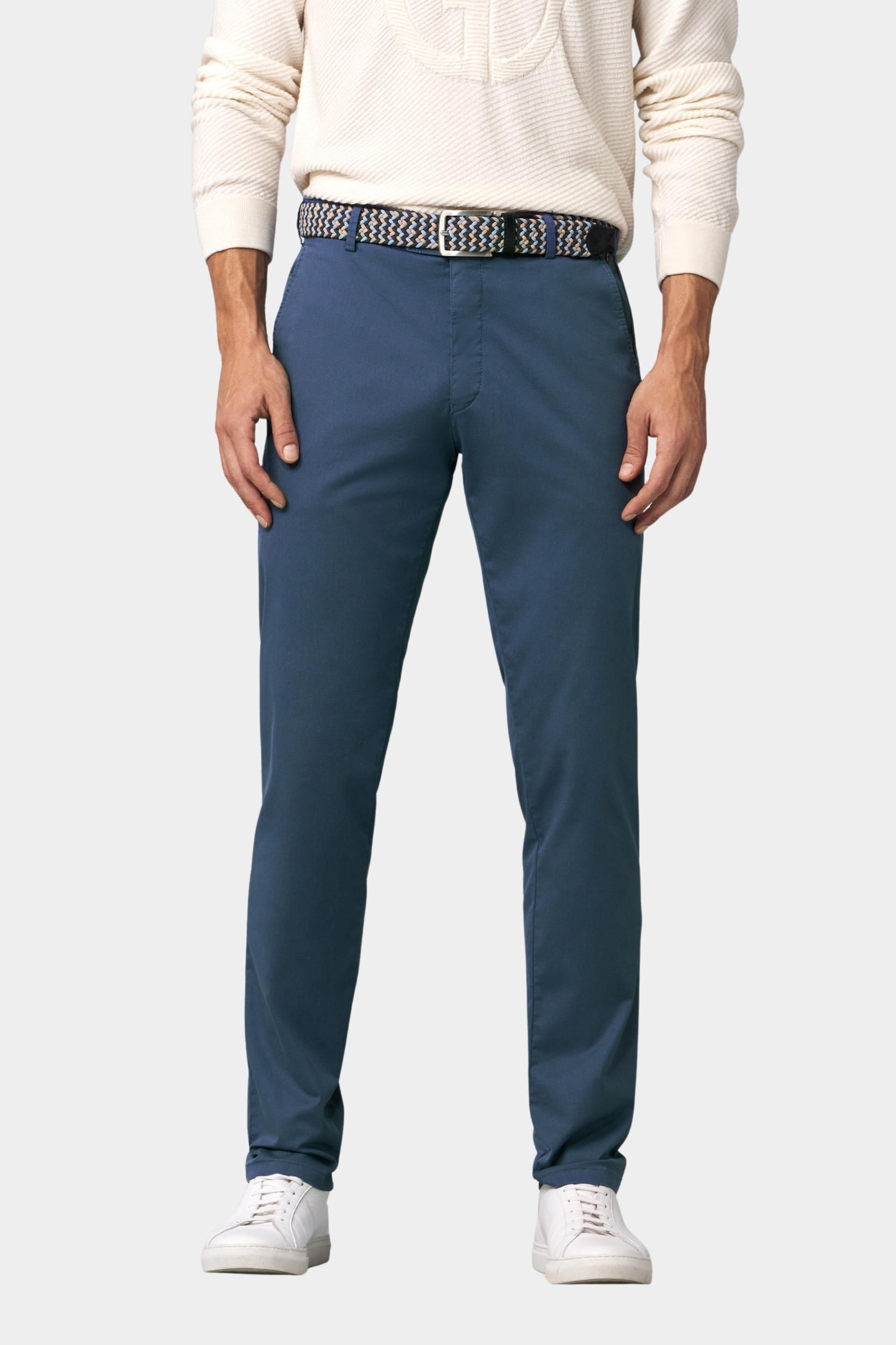 Meyer Katoenen Broek Blauw TOKYO Art.1-5062 2581506200/15