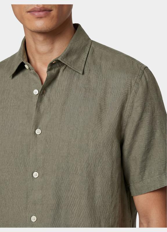 BOSS Orange Casual hemd korte mouw Grijs Rash_2_M 10267858 01 50537382/076