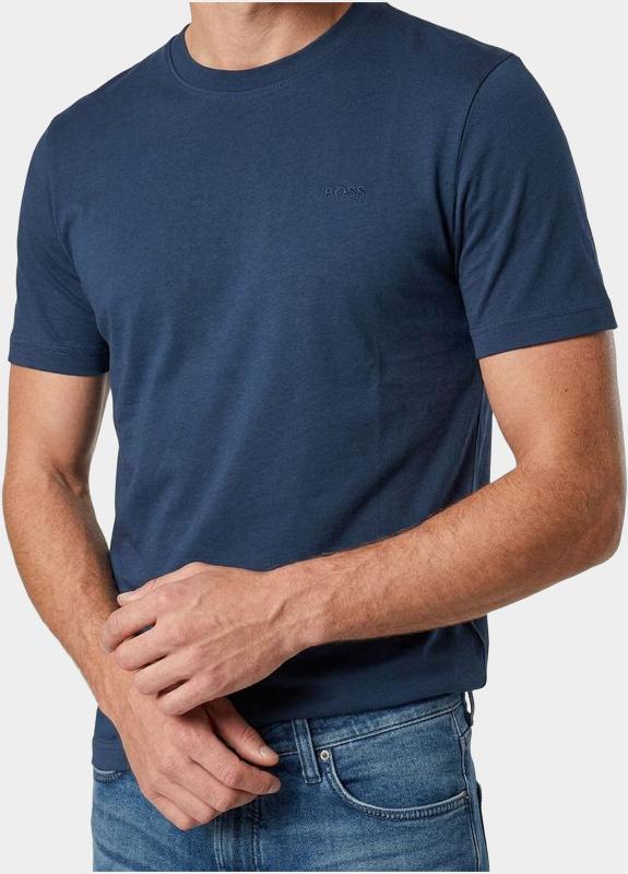 BOSS Orange T-shirt heren Blauw Te_interlock 10262456 01 50554790/464
