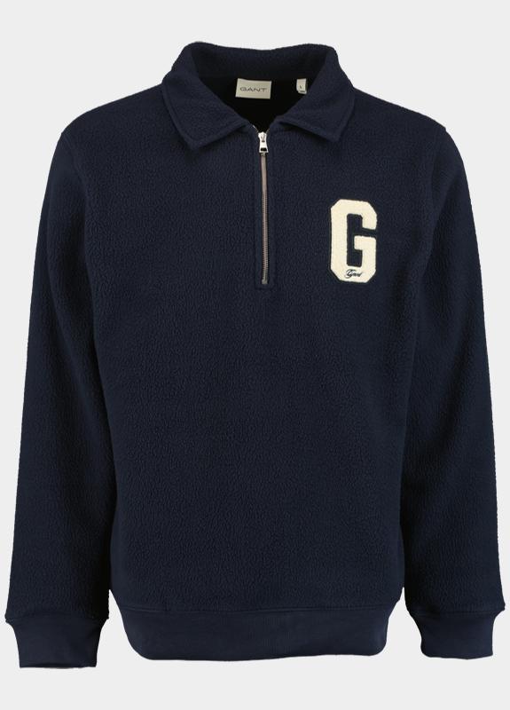 Gant Fleece Vest Blauw G Badge Fleece 2067065/433
