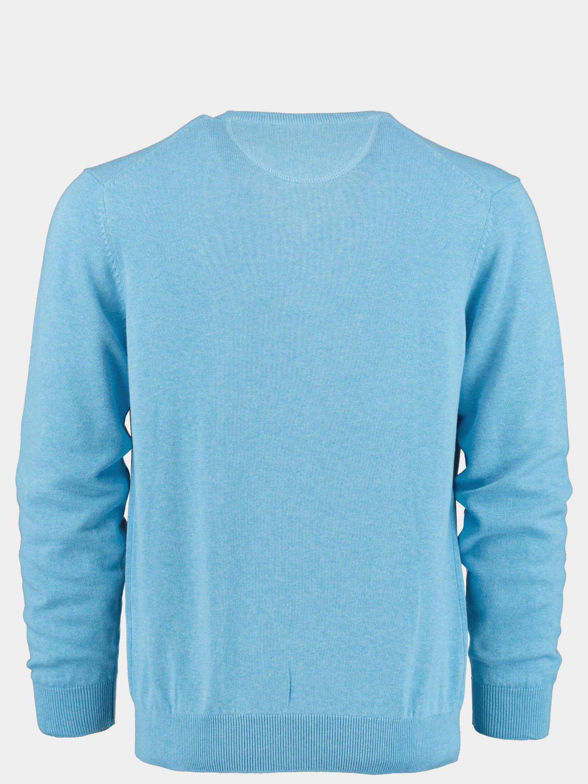 Bos Pullover Blauw Cotton Regular Fit 418100CCT-13/625