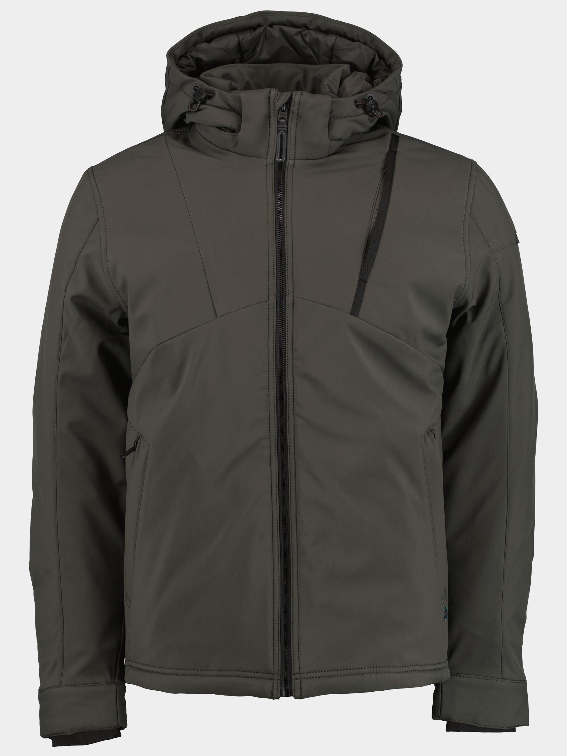 Cast Iron Softshell Groen Hooded jacket Softshell Super CJA2308142/9061