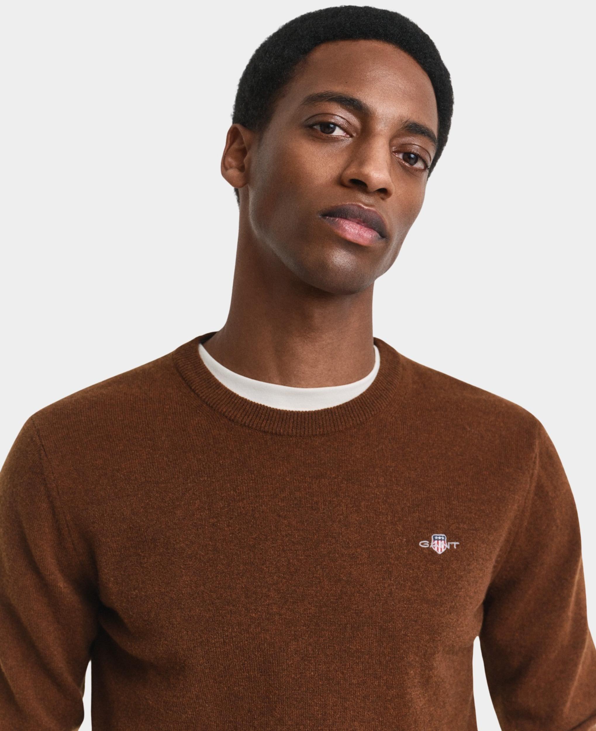 Gant Pullover Bruin SUPERFINE LAMBSWOOL C-NECK 87211/229