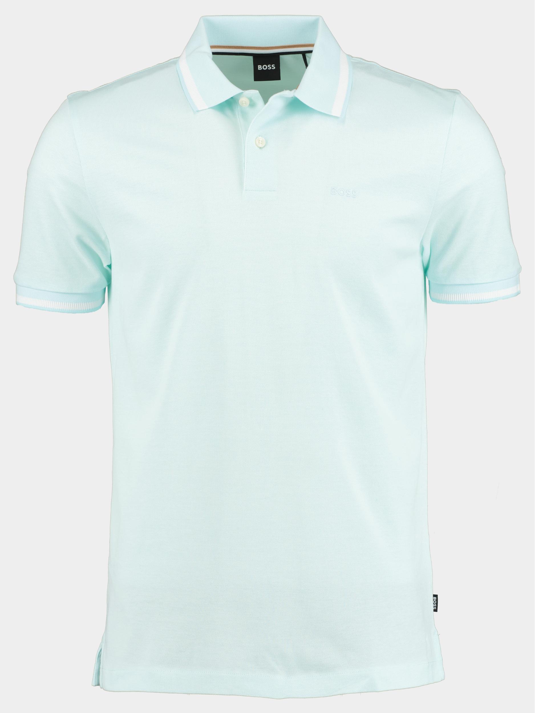 BOSS Black Polo lange mouw Groen Parlay 183 10248942 01 50486172/356