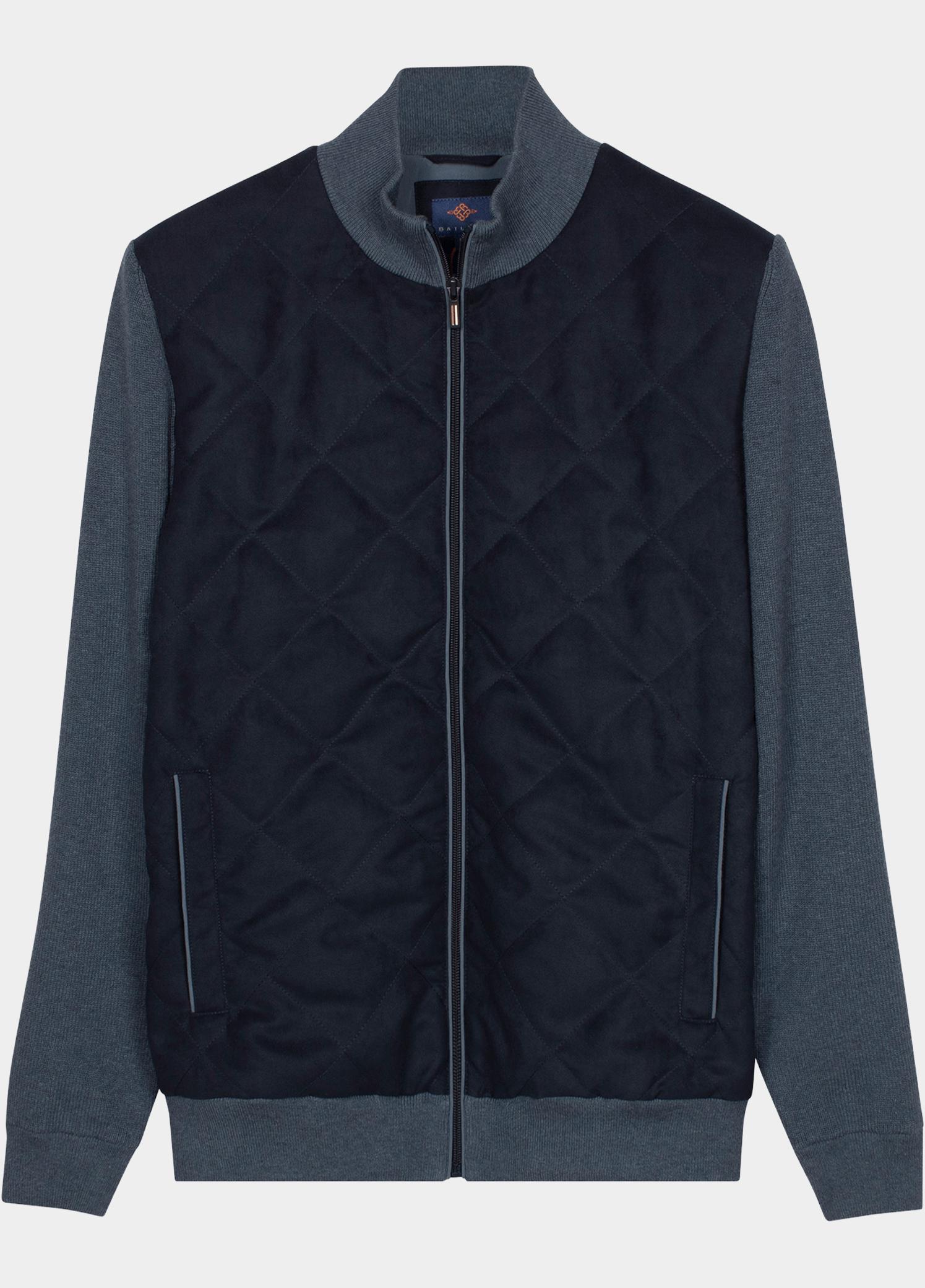 Baileys Vest heren Blauw Cardigan Zip fully Lined Fron 622172/665