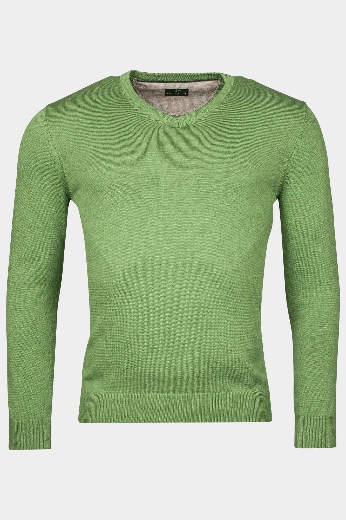 Baileys Pullover Groen V-Neck Pullover 12gg, single 518100CCT-3/705