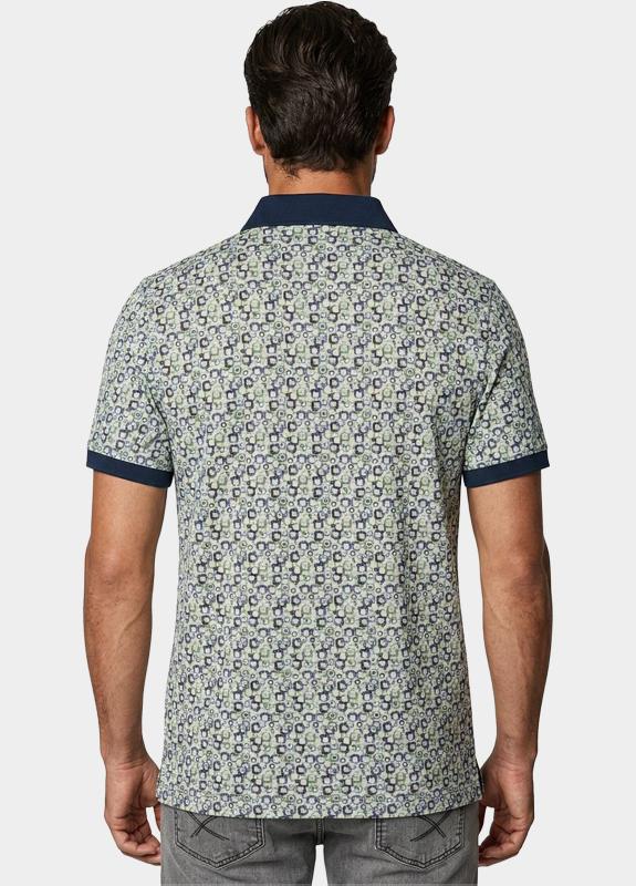 Baileys Polo heren Groen Poloshirt  2-tone Pique, prin 615228/72