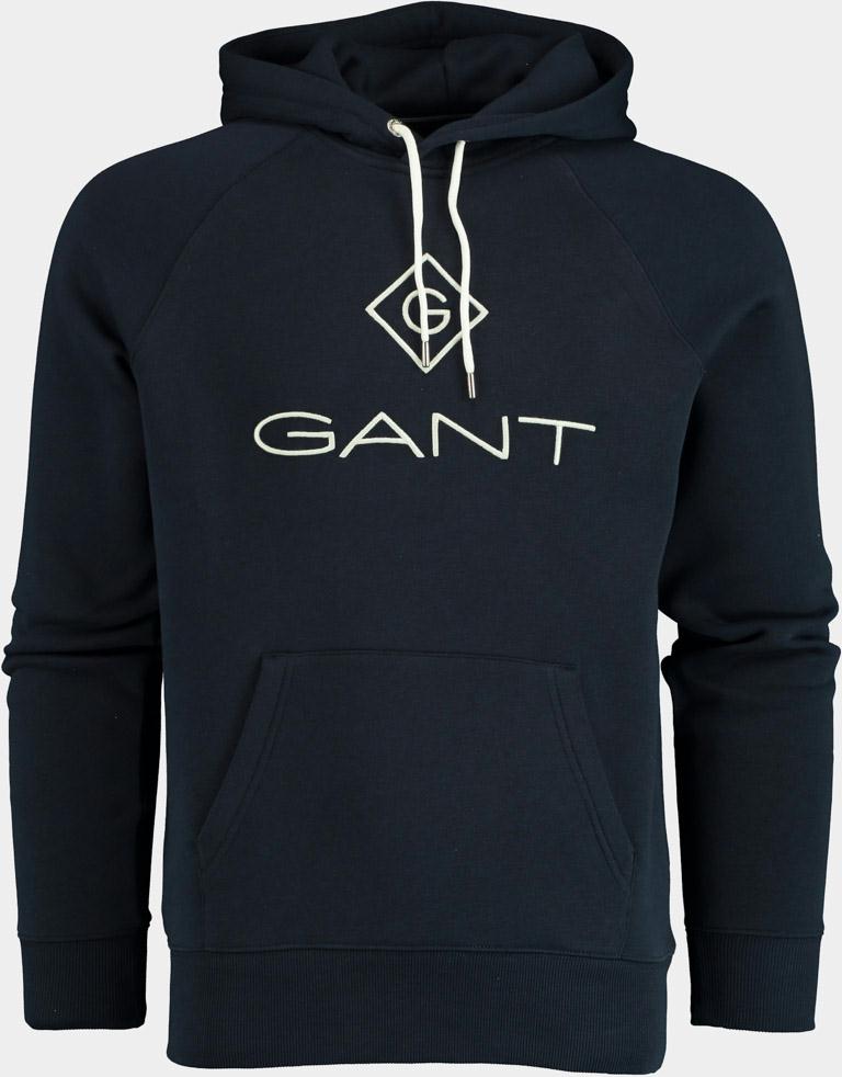 Gant Sweater Blauw Sweater Capuchon Donkerblauw 2047054/433