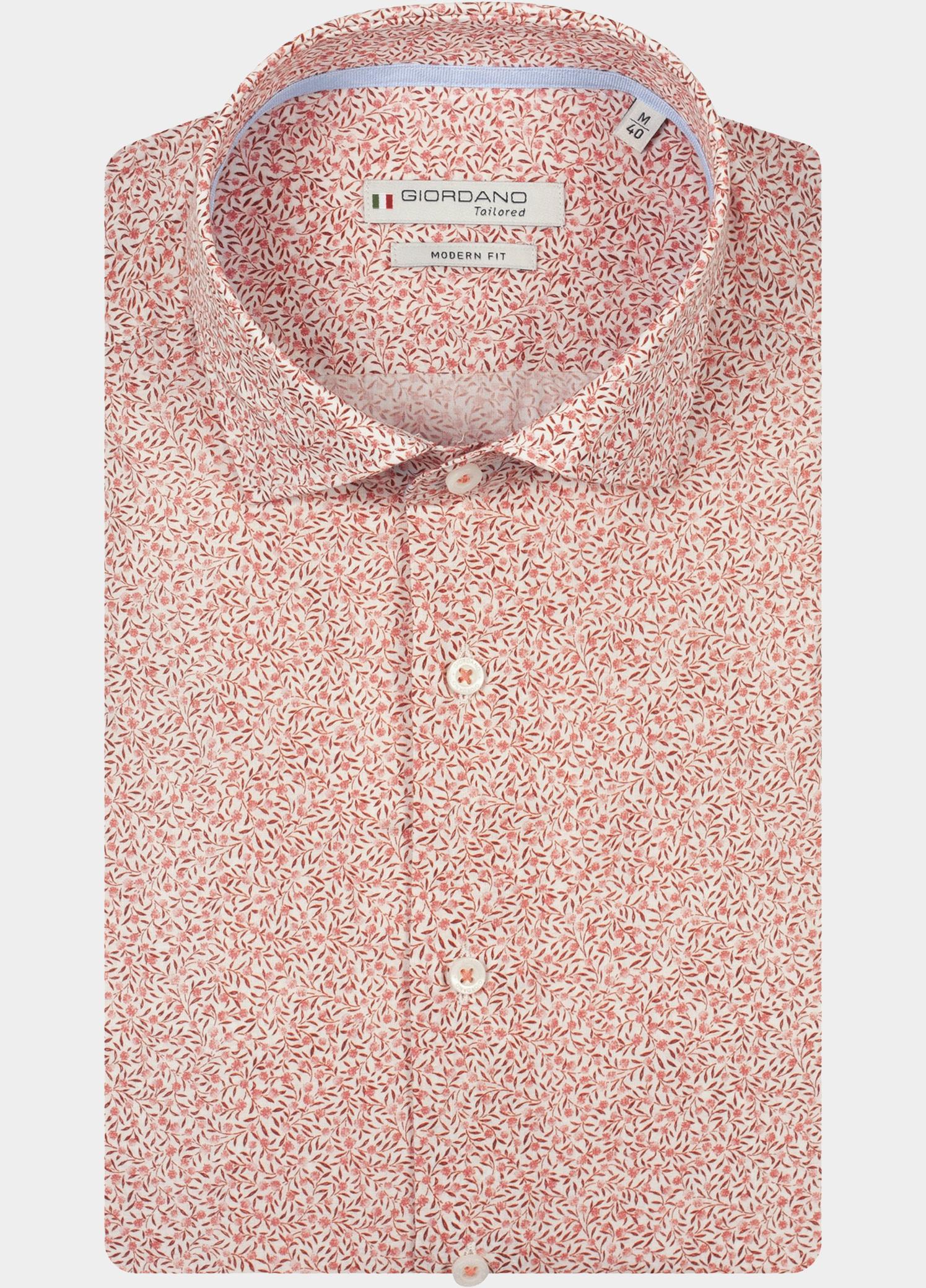 Giordano Overhemd heren Roze Maggiore Long Sleeve Semi Cut 617865/50