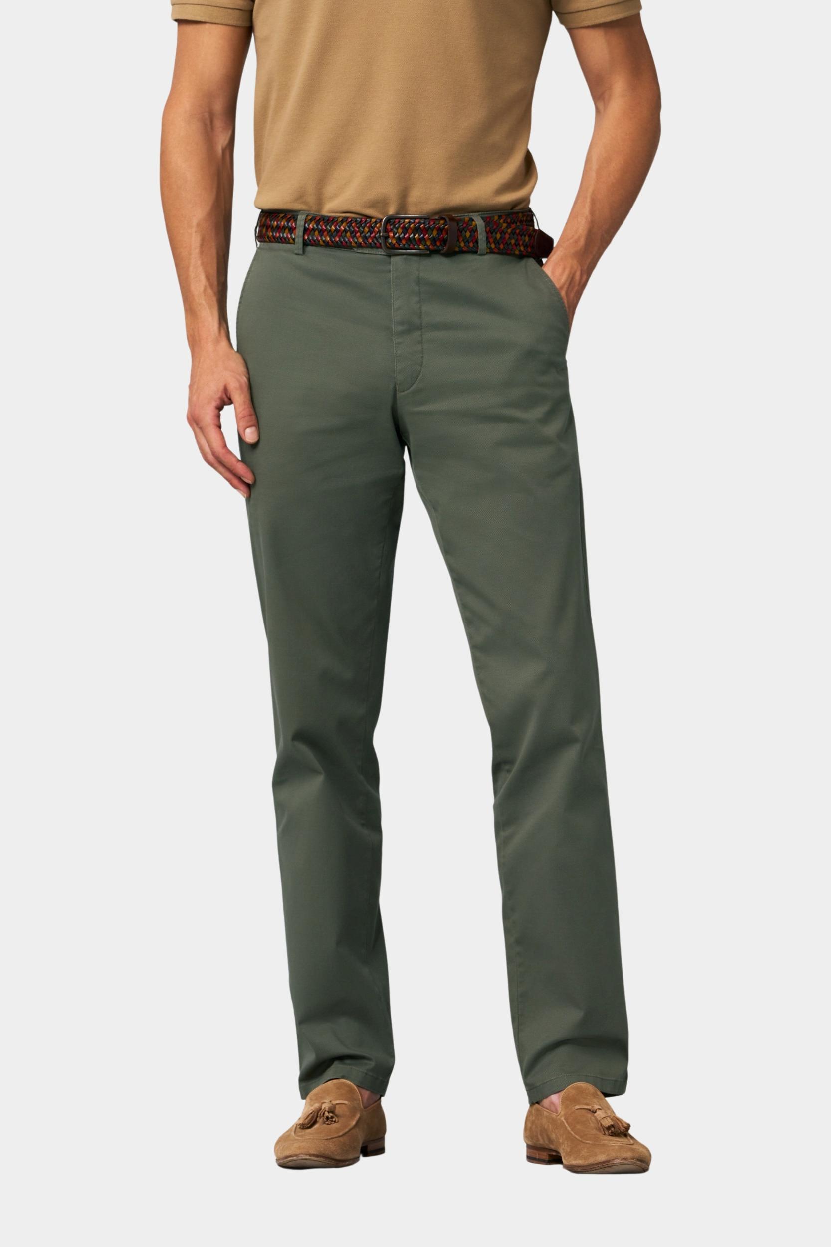 Meyer Katoenen Broek Groen BONN Art.1-5055 1021505500/26