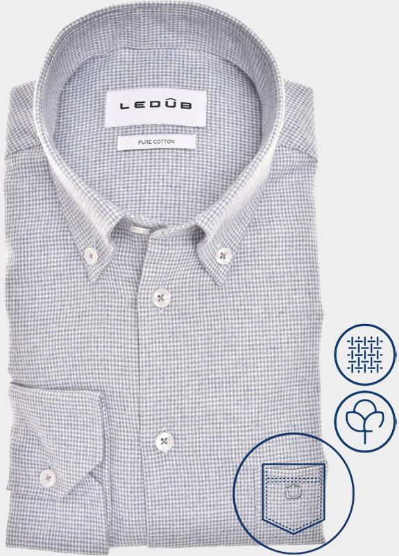 Ledub Business hemd lange mouw Blauw  0701985/130-000-000