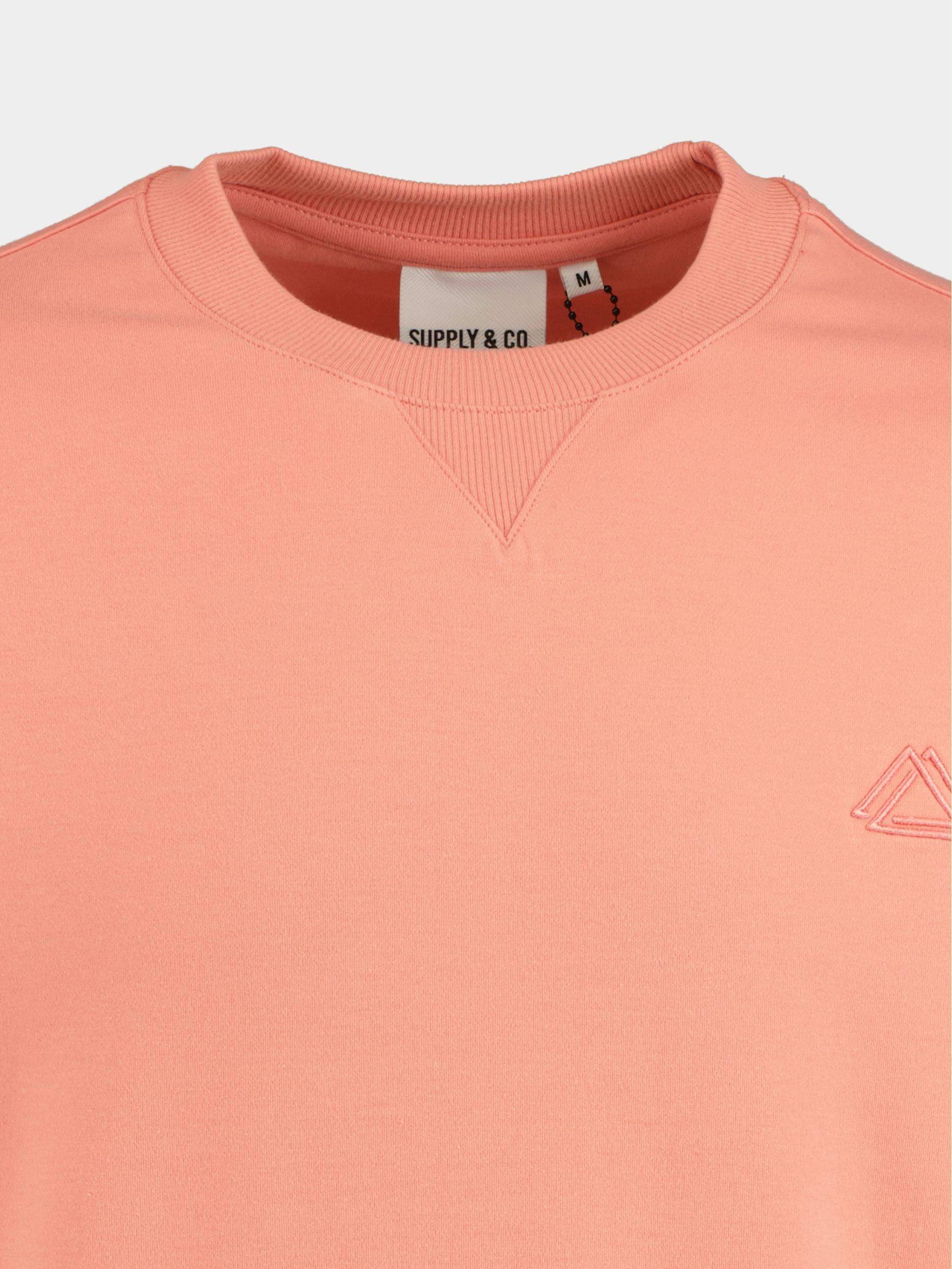 Supply & Co. Sweater Roze Boas Basic Sweat Rn 22112BO04/750 flamingo