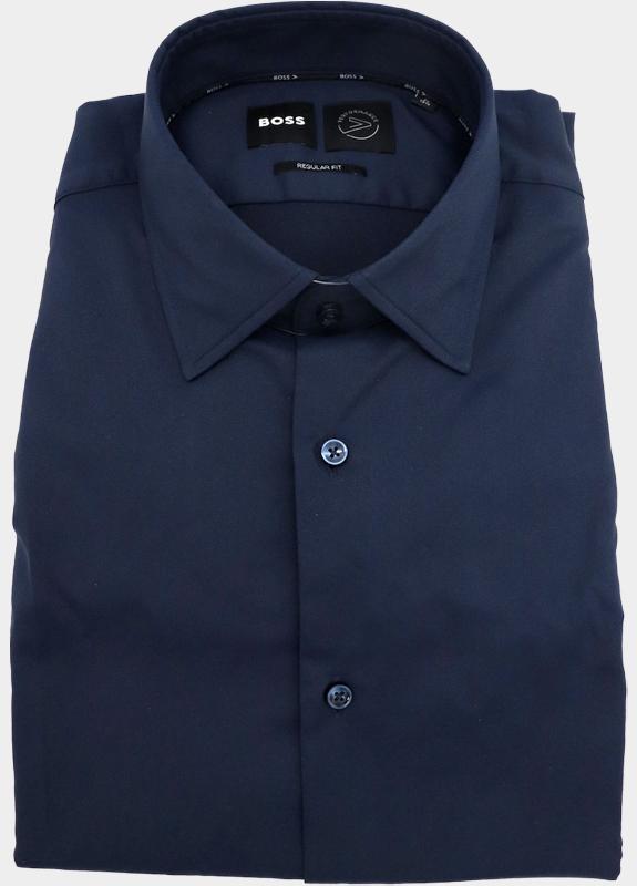 BOSS Black Business hemd lange mouw Blauw P-JOE-kent-C1-222 10241343 01 50532287/404