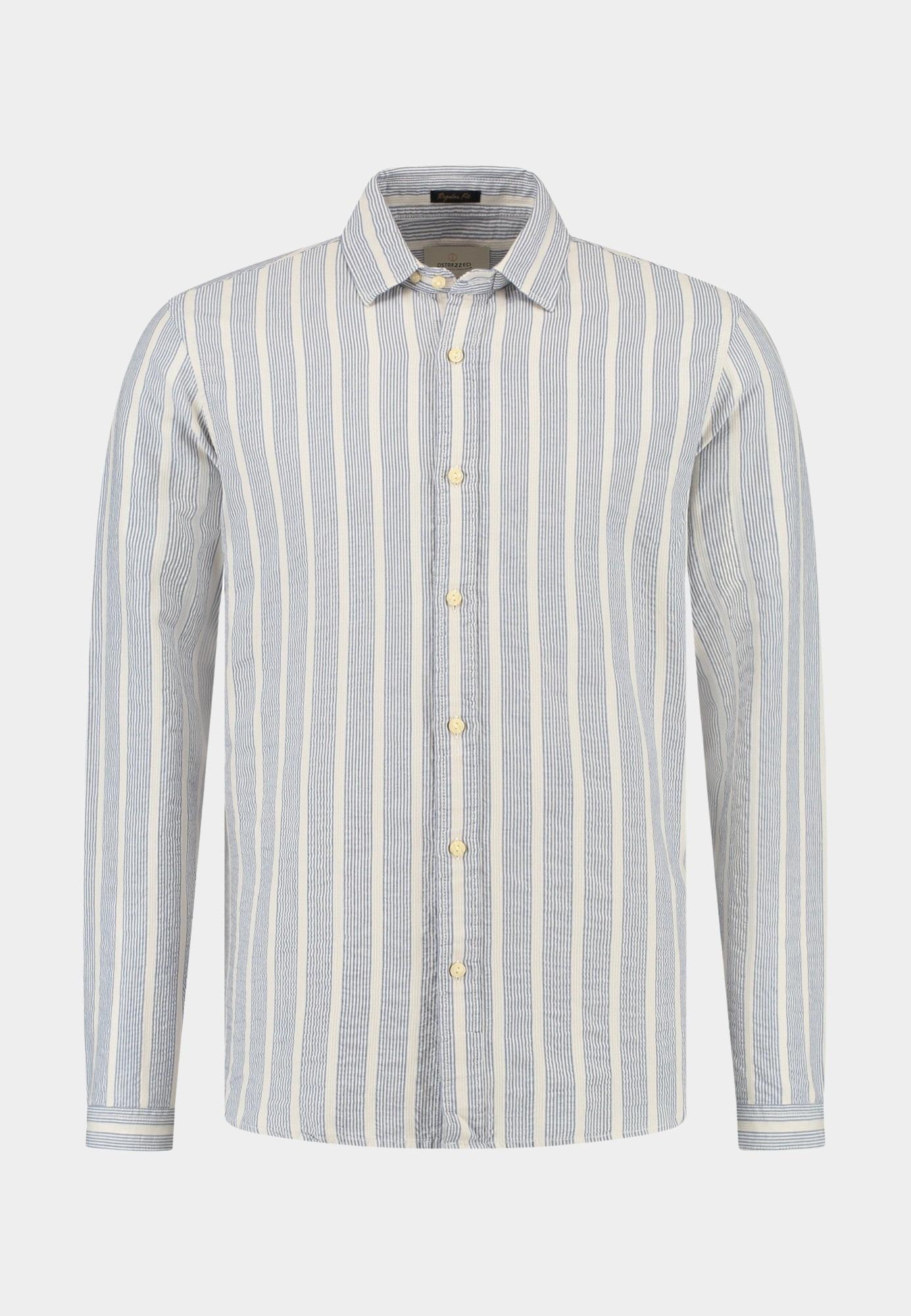 Dstrezzed Casual hemd lange mouw Blauw DS_Dore Shirt 303946/646