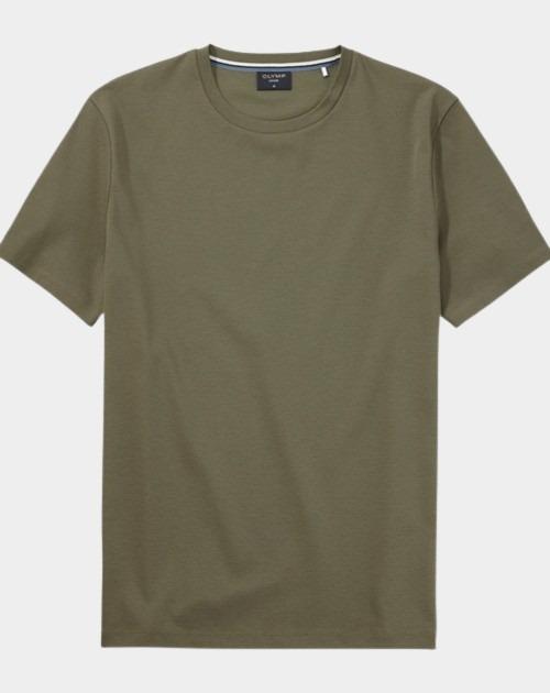 Olymp T-shirt korte mouw Groen Cotton Interlock T-Shirt 560352/47