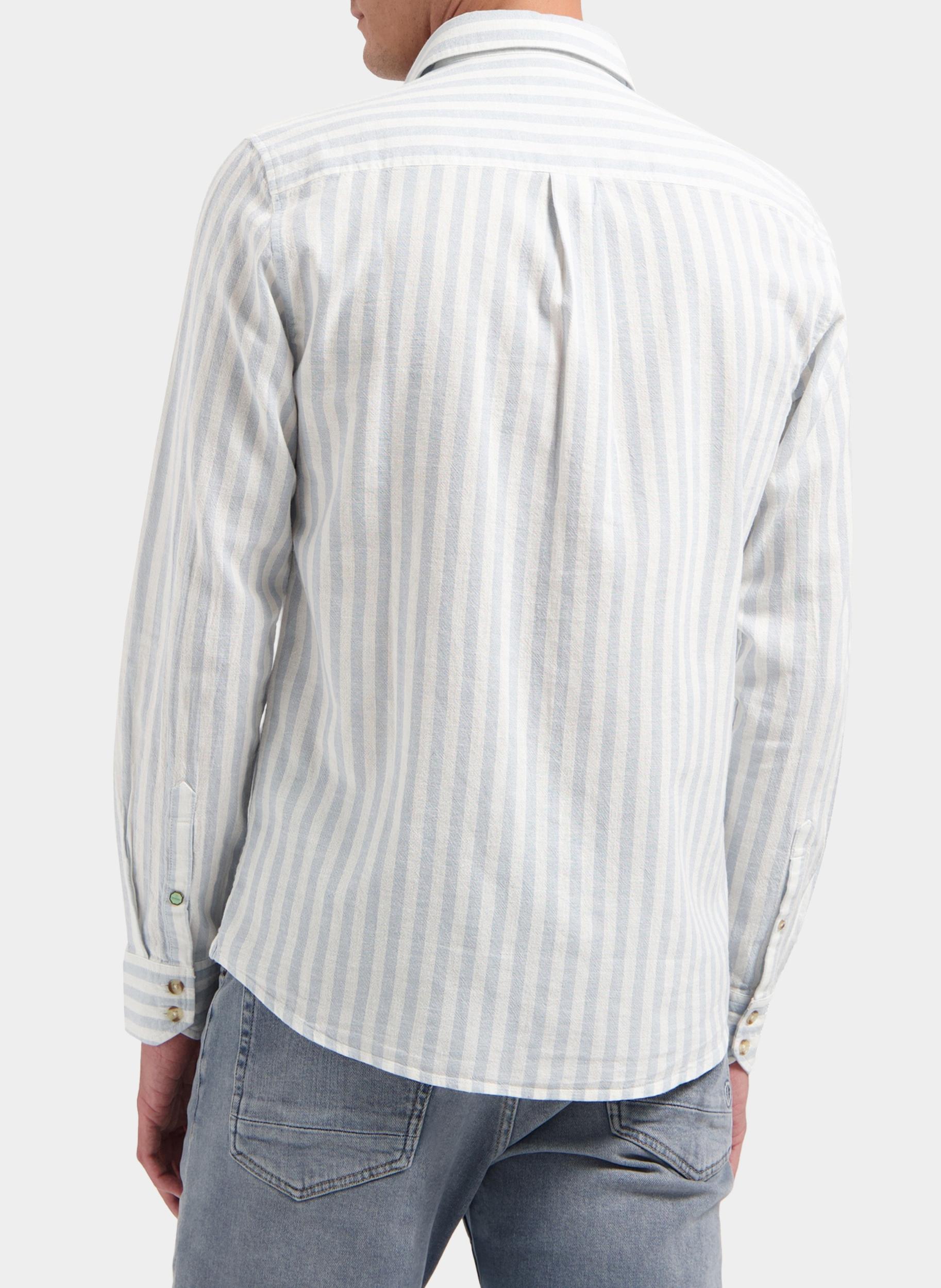 Dstrezzed Casual hemd lange mouw Blauw Philip Shirt 303928/607
